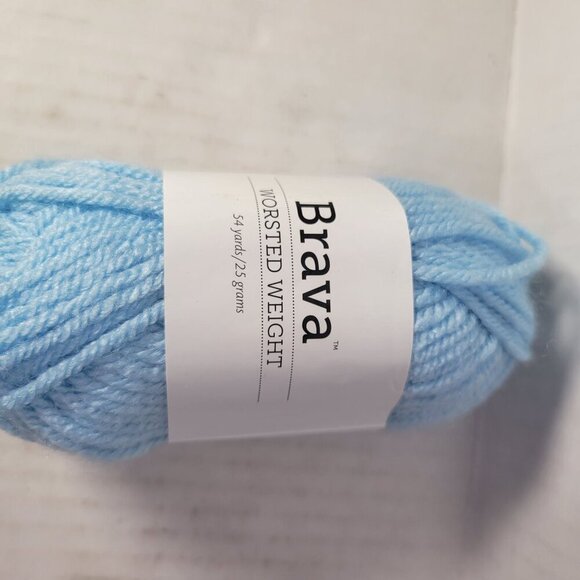 Lot of 10 Mini Skeins Knit Picks Brava Blue & Green Worsted Weight Yarn - Picture 7 of 16